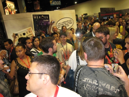 Just one of the many crowded aisle in the Exhbit Hall.